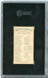 Graded 1887 Allen & Ginter N28 Hon. W.F. Cody Buffalo Bill Baseball Tobacco Card SGC 5.5 Excellent