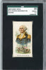 Graded 1889 N222 Kinney Bros. Leaders George Washington Baseball Tobacco Card SGC 2.5 Good