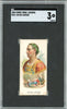 Graded 1889 N222 Kinney Bros. Leaders Julius Caesar #N222 Baseball Tobacco Card SGC 3 Very Good
