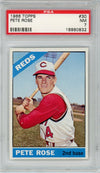 Graded 1966 Topps Pete Rose #30 Baseball Card PSA 7 Near Mint