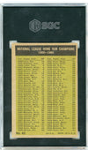 Graded 1961 Topps NL Home Run Leaders Ernie Banks Hank Aaron #43 Baseball Card SGC 3 VG