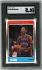 Graded 1988 Fleer Dennis Rodman #43333 Rookie RC Basketball Card SGC 8.5 NM-MT+