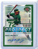 2024 Panini Prizm Prospect Edition Max Muncy #59 Green Pulsar Auto /25 Rookie RC Baseball Card