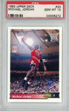 Graded 1992 Upper Deck Michael Jordan #23 Basketball Card PSA 10 Gem Mint