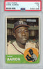 Graded 1963 Topps Hank Aaron #390 Baseball Card PSA 3 Very Good
