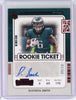 2021 Panini Contenders Red Variation Rookie Ticket Devonta Smith #107 /10 Auto Rookie RC Football Card