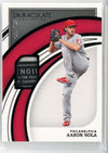 2022 Panini Immaculate Aaron Nola #60 1/1 Game Worn Jersey Relic Baseball Card