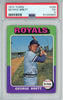 Graded 1975 Topps George Brett #228 Rookie RC Baseball Card PSA 5 Excellent