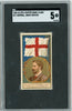 Graded 1886 Allen & Ginter Naval Flags N17 Admiral Great Britain Baseball Tobacco Card SGC 5 Excellent by Hall of Fame Sports Memorabilia