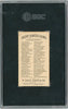 Graded 1888 N76 W. Duke, Sons & Co. (N138) Great Americans #HG Horace Greeley Baseball Tobacco Card SGC 5 by Hall of Fame Sports Memorabilia