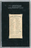Graded 1888 N76 W. Duke, Sons & Co. Great Americans #WEBSTER Daniel Webster Baseball Tobacco Card SGC 5 by Hall of Fame Sports Memorabilia