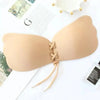 Incredible Strapless Invisible Bra Seamless Push Up Silicone Bras For Women Skin Black Lingerie Drawstring Bralette by Stevvex