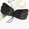 Incredible Strapless Invisible Bra Seamless Push Up Silicone Bras For Women Skin Black Lingerie Drawstring Bralette by Stevvex