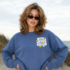 He Makes All Things New Crewneck Sweatshirt | Christian Coastal Graphic Sweatshirt | Revelation 21:5 Faith Pullover by Hey Jude Graphic Tees
