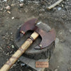 Handcrafted Double-Head Decorative Axe with Wooden Handle – JW SteelCrafts by JW SteelCrafts