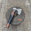Viking Axe with Leather Wrapped Handle & Engraved Head – JW SteelCrafts by JW SteelCrafts
