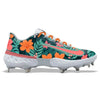 "Island Blossom" Nike Alpha Huarache Elite 4 Low Cleats by Stadium Custom Kicks