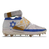 "Israel Flag" New Balance Lindor 1 TPU Baseball Cleats by Stadium Custom Kicks