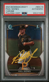Graded 2023 Topps Bowman Draft Paul Skenes #BDC14 Chrome Rookie RC Baseball Card PSA Authentic Auto