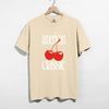 American Classic Cherry Graphic Tee – Retro Red Cherries Design by Hey Jude Graphic Tees