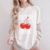 American Classic Cherry Graphic Tee – Retro Red Cherries Design by Hey Jude Graphic Tees