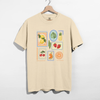Retro Fruit Block Graphic Tee – Citrus Strawberry Cherry Summer Shirt by Hey Jude Graphic Tees