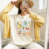 Retro Fruit Block Graphic Tee – Citrus Strawberry Cherry Summer Shirt by Hey Jude Graphic Tees
