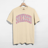 Sunkissed Graphic Tee – Summer Vintage College Font T-Shirt by Hey Jude Graphic Tees