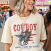 American Cowboy Graphic Tee – Vintage Western Rodeo Shirt by Hey Jude Graphic Tees