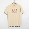 God Bless America Bow Graphic Tee – Patriotic Red White Blue Shirt by Hey Jude Graphic Tees