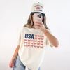 USA Bow Flag Graphic Tee - Patriotic Gingham Bows Shirt by Hey Jude Graphic Tees