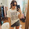 Rodeo Queen Graphic Tee – Western Cowgirl Vintage Star Shirt by Hey Jude Graphic Tees