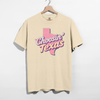 Choosin’ Texas Pink Graphic Tee – Retro Cowgirl Texas Shirt by Hey Jude Graphic Tees