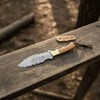 Damascus Steel Tracker Knife – Multiple Handle Colors | JW SteelCrafts by JW SteelCrafts