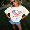 America Eagle T-Shirt – Vintage Patriotic Graphic Tee by Hey Jude Graphic Tees