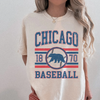 Chicago Baseball Graphic Tee | Vintage Inspired Cubs Sports T-Shirt by Hey Jude Graphic Tees
