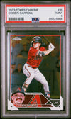 Graded 2023 Topps Chrome Corbin Carroll #95 Rookie RC Baseball Card PSA 9 Mint
