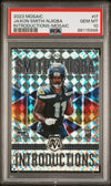 Graded 2023 Panini Mosaic Jaxon Smith-Njigba #I7 Introductions Mosaic Rookie RC Football Card PSA 10 Gem Mint