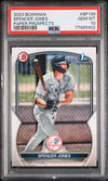 Graded 2023 Topps Bowman Spencer Jones #BP139 Paper Prospects Rookie RC Baseball Card PSA 10 Gem Mint