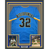 Framed Autographed/Signed Jacob Misiorowski 35x39 Milwaukee Blue Baseball Jersey JSA COA by Hall of Fame Sports Memorabilia