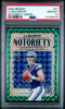 Graded 2024 Panini Mosaic JJ McCarthy #21 Notoriety Green Rookie RC Football Card PSA 10 Gem Mint by Hall of Fame Sports Memorabilia