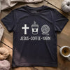 Jesus, Coffee and Yarn T-shirt by YarnMerch