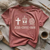 Jesus, Coffee and Yarn T-shirt by YarnMerch