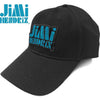 Jimi Hendrix Blue Stencil Logo [Hat] by Rock Band Apparel
