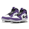 "Court Purple" Jordan 1 Retro Cleats by Stadium Custom Kicks