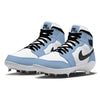 "University Blue" Jordan 1 Retro Cleats by Stadium Custom Kicks