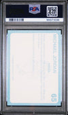 Graded 1989 North Carolina Collegiate Collection Michael Jordan #65 Basketball Card PSA 10 Gem Mint
