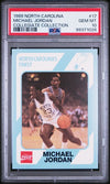 Graded 1989 North Carolina Collegiate Collection Michael Jordan #17 Basketball Card PSA 10 Gem Mint