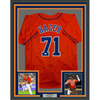 Framed Autographed/Signed Josh Hader 35x39 Houston Orange Baseball Jersey JSA COA by Hall of Fame Sports Memorabilia