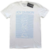Joy Division Unknown Pleasures Blue on White [T-Shirt] by Rock Band Apparel
